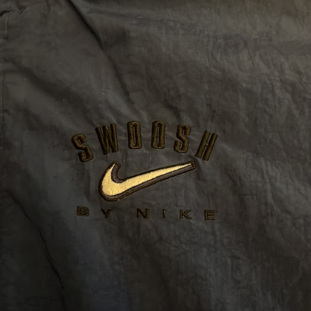 Nike Swoosh Jacket with Hoodie Color: Blue Size: M (10-12) RN: 56323